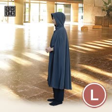 【男女適用】禪修斗篷-深灰色（尺寸：L）適用身高超過165公分