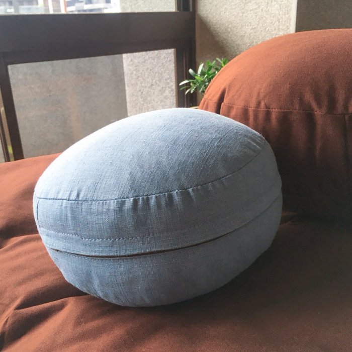 可提式木棉小蒲團｜天藍色
